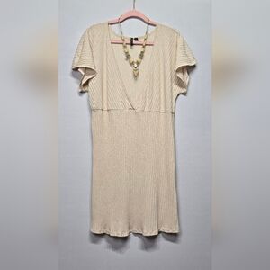 Elegant Cream Mini Dress